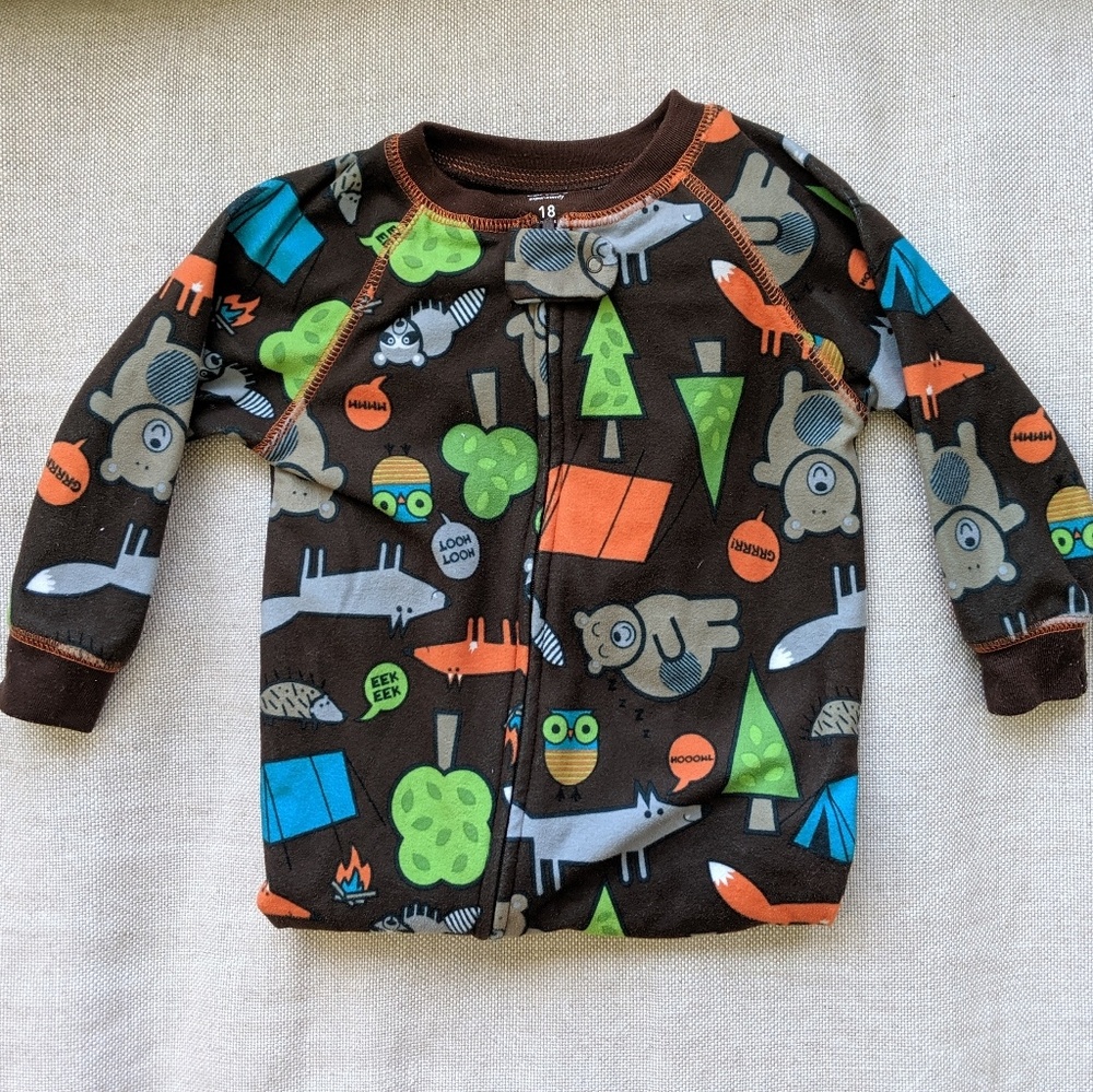 Carter's Baby Forest Animals Footie Pajamas